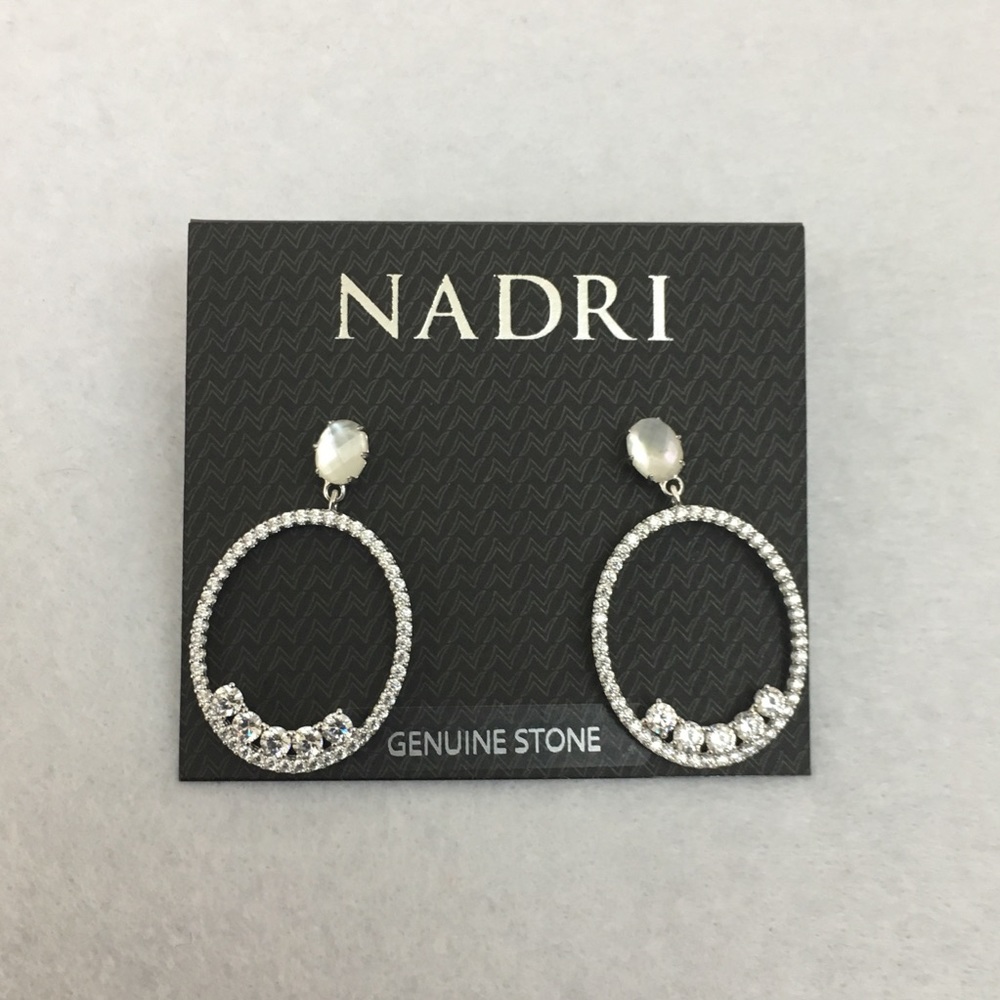 Nadri genuine stone earrings